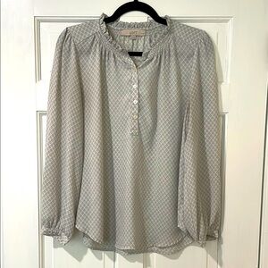 LOFT Women's Gray Blouse